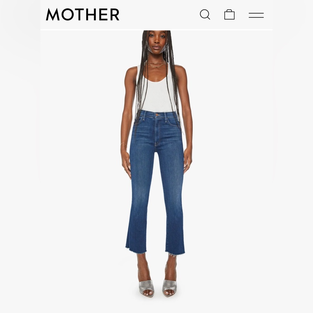 MOTHER “The Hustler Ankle Fray” Jeans